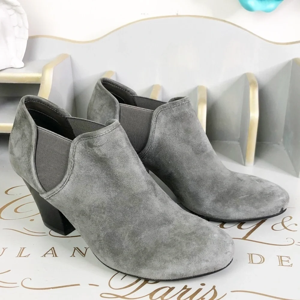 VANELI grey suede, ankle booties